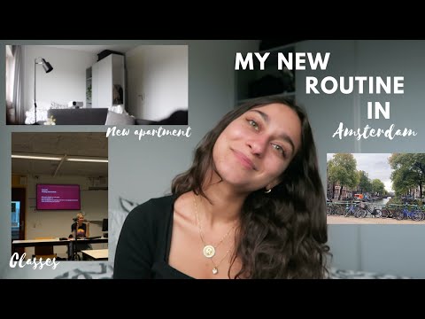 my new routine in Amsterdam | new apartment, UvA classes, and more!