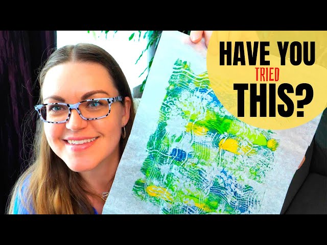 How to Gelli Print on Tissue Paper - Hop-A-Long Studio