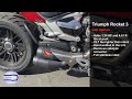 Top 5 Full Exhaust Sound 2021 Triumph Rocket 3 / Stock vs Werkes, Arrow, Patriot and Bugbike