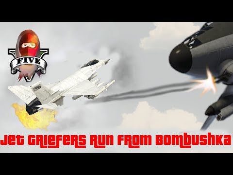 GTA Jet Griefers run from Bombushka and Easy Way out