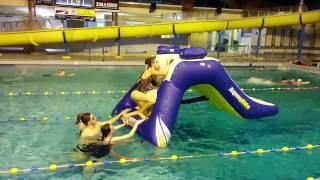 Swimpool obstacle course