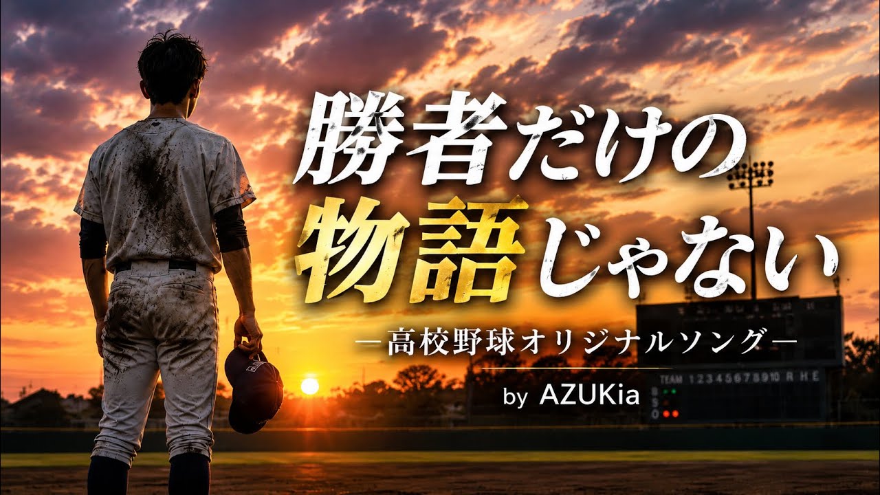勝者だけの物語じゃない｜高校野球2026 オリジナル応援ソング Music Video （歌詞付き）⚾️🎙️