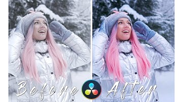 COLOR GRADE Cine4 in DaVinci Resolve 17 | Winter Look