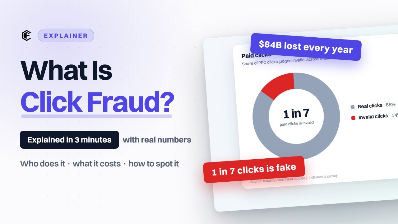 What Is Click Fraud? Explained in 3 Minutes With Real Numbers