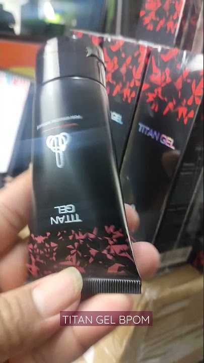 Titan Gel Hitam Original BPOM Asli Gel Warna Putih Gelap