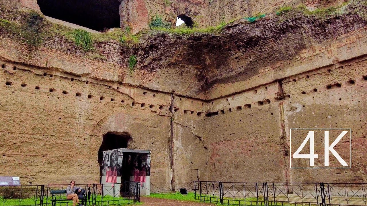 Exploring mysterious enormous brick structure in Rome, Italy. 4K - YouTube