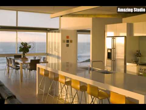 Minimalist Beach House with Kitchen Interior Design