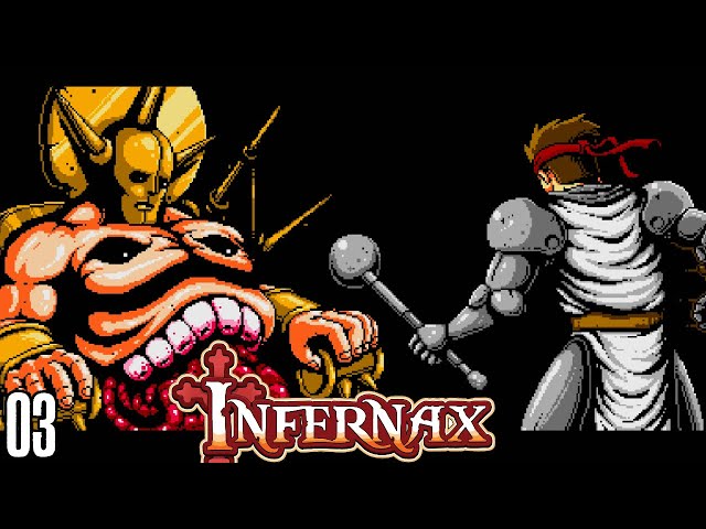 Fighting The Boss of Combbelton Necropolis Castle - Kirky Plays Infernax Part 3