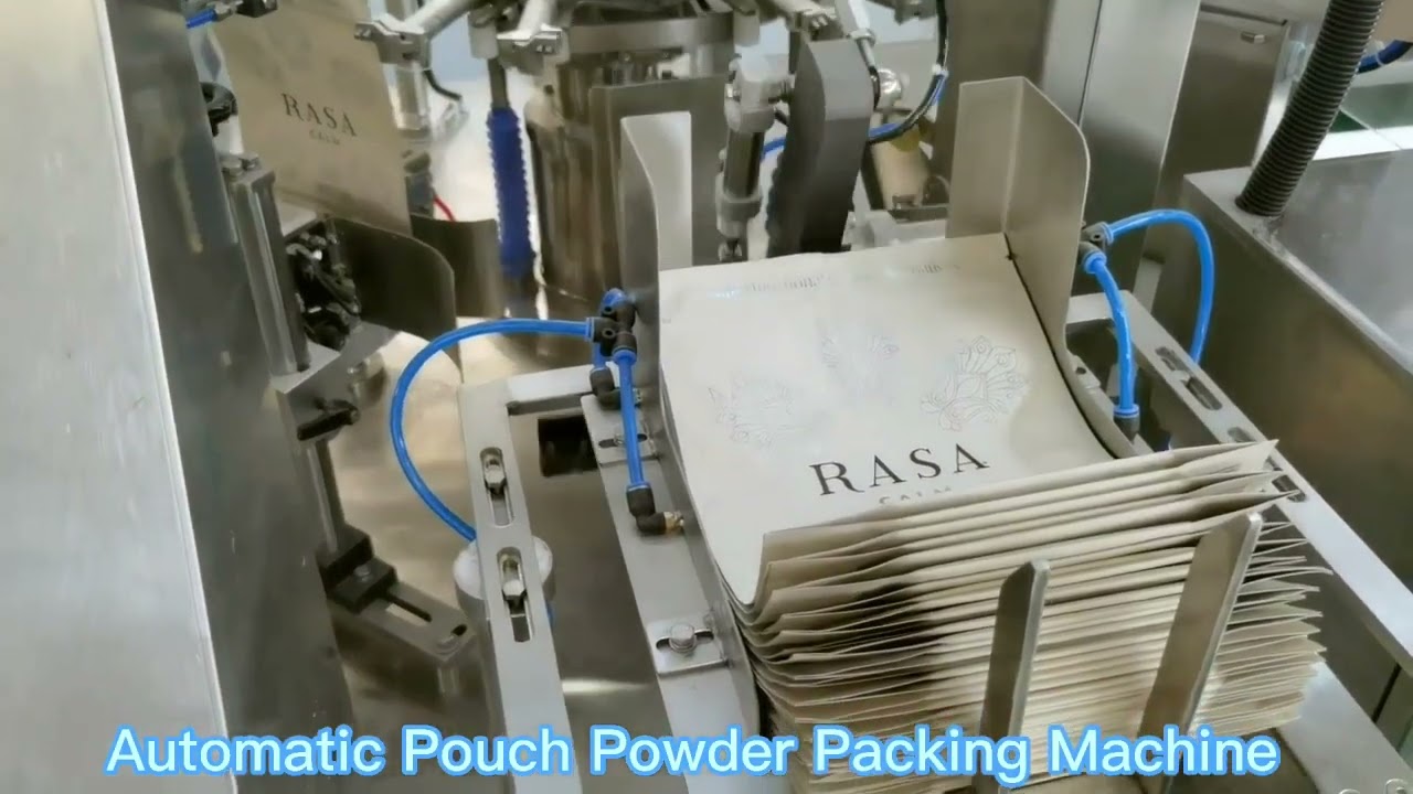 Powder packing machine premade pouches filler and sealer