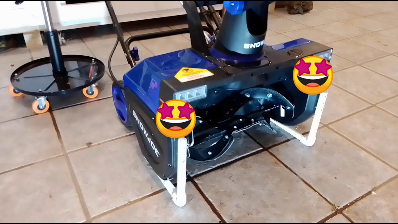 Snowblower gravel driveway modification YouTube