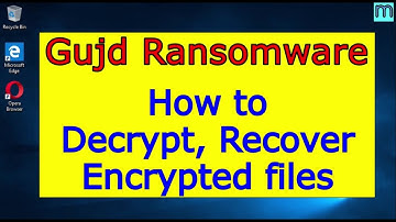 Gujd virus (ransomware). How to decrypt .Gujd files. Gujd File Recovery Guide.