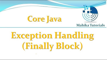 Core Java 69 -Exception Handling(finally Block) - Part 6