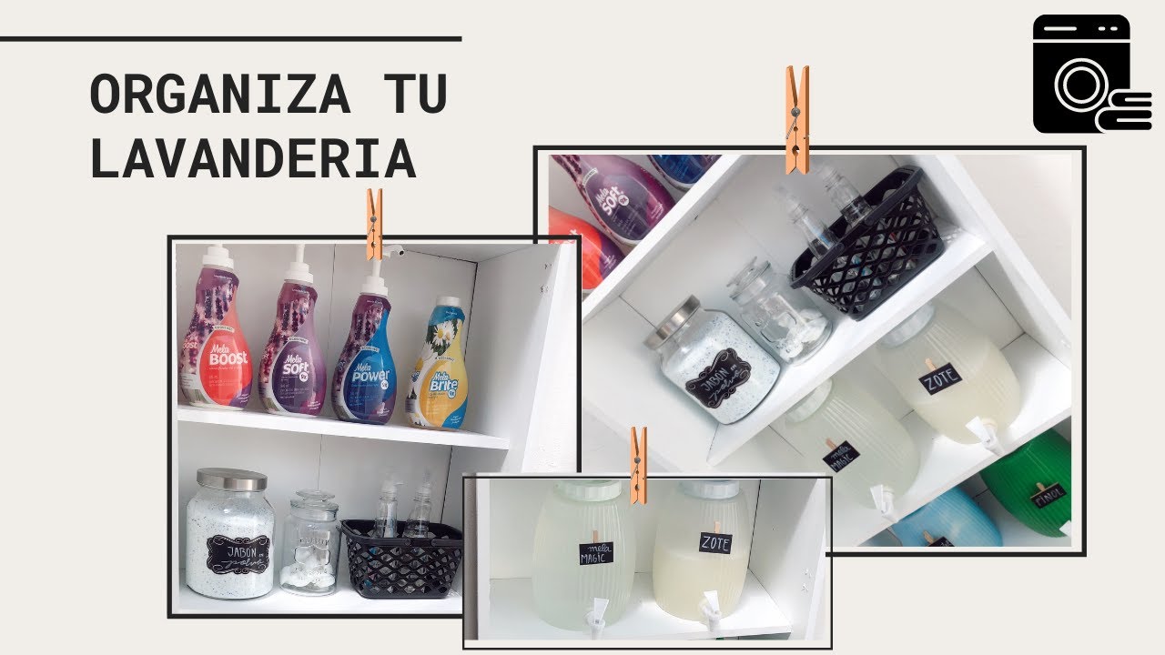 COMO ORGANIZAR TU LAVANDERIA 🧺| LIMPIA Y ORGANIZA | CASA PEQUEÑA