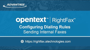 Configuring Dialing Rules – Sending Internal Faxes