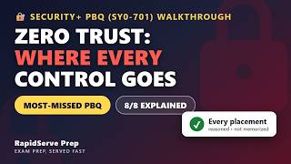 🔐 Security+ PBQ Walkthrough 2026: Zero Trust Architecture Explained (SY0-701)