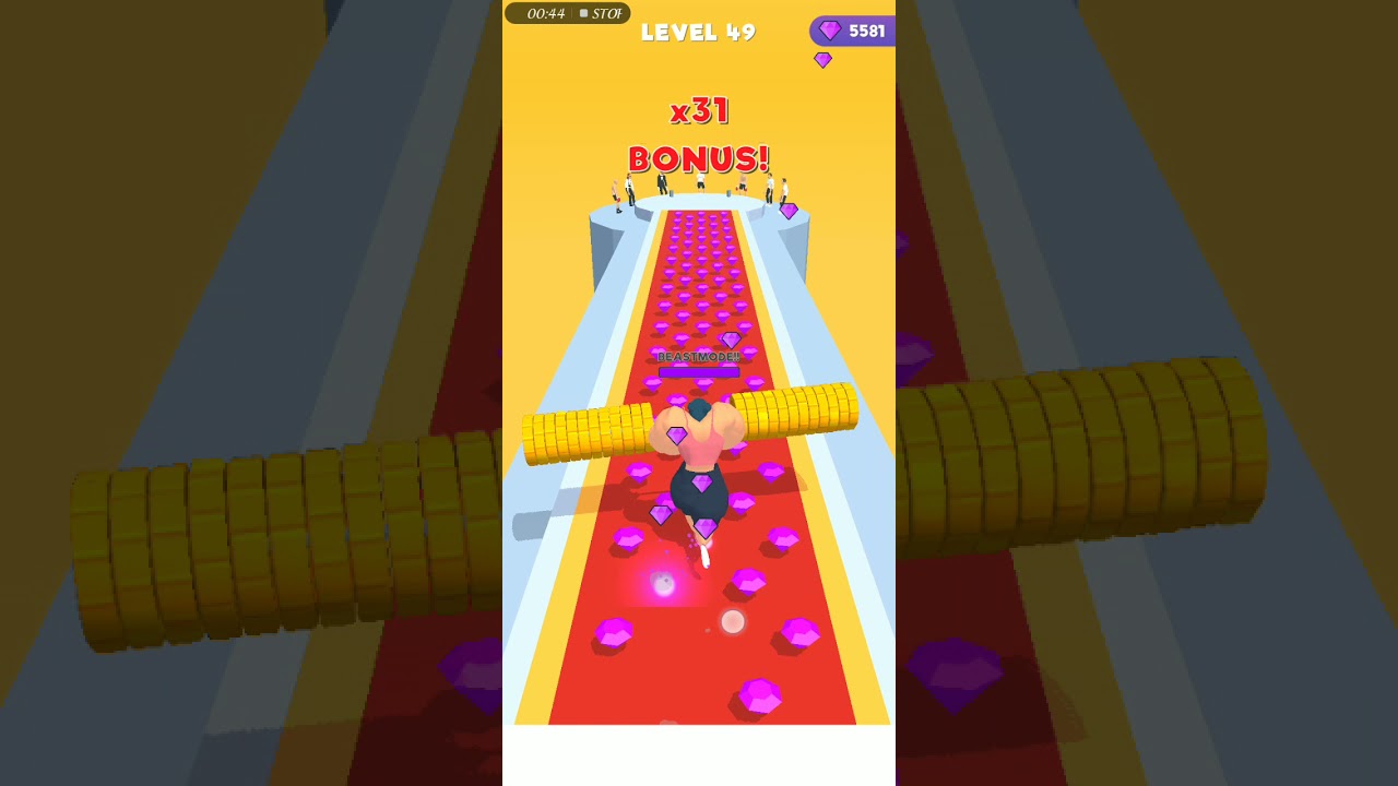 Weight runner 3d  level 49 gameplay 