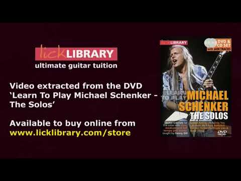 Rock Bottom - Michael Schenker The Solos - Guitar Performance With Danny Gill Licklibrary