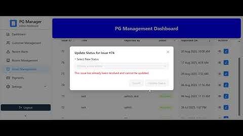 Nest Pilot | PG & Hotel Management System Demo | Issue Management & Payment Tracking