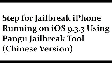 How-To: jailbreak iOS 9.2 - iOS 9.3.3 on iPhone