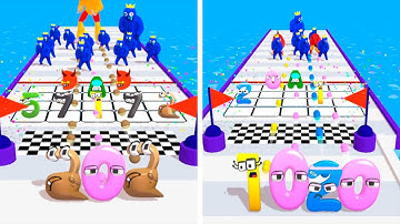 Merge Alphabet and Number Lore Run ❤️ Level 61-70 ❤️ iOS Android Gameplay