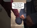 POV: you finally figured out how to walk in the cold together 😅 #couple #marriage #husbandwife