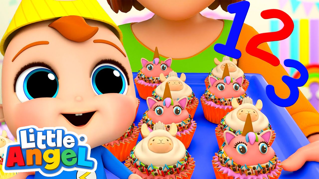 Count the Cupcakes Song Nursery Rhymes for kids Little Angel YouTube