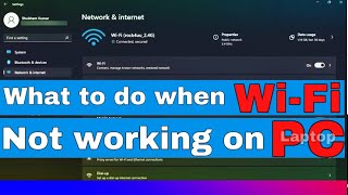 Not working Wi-Fi internet what to do 