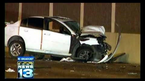 911 caller reports wrong-way I-40 crash