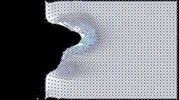 Plastic deformation of a crystal under bombardment