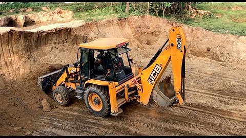 JCB VS Tripper Dump - JCB Backhoe Loading A Soil - JCB Skillful Operator