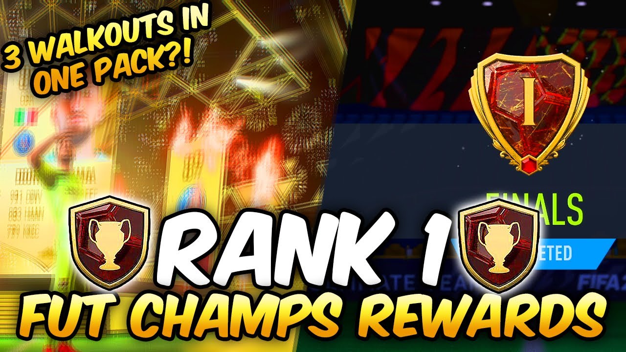 OMG!! 3 WALKOUTS IN ONE PACK!? RANK 1 FUT CHAMPIONS REWARDS - 