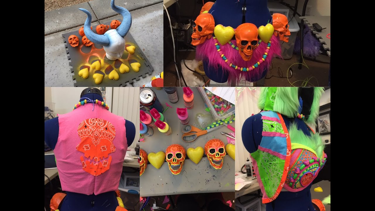 Neon Devil Costume Creation Time Lapse!