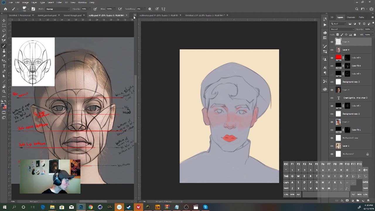 In-Depth Photoshop Painting Walkthrough (Part 2) - YouTube