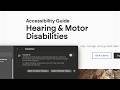 Webflow Accessibility: Hearing &amp; Motor Disabilities (WCAG 2.2 Guide)