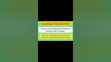 2nd PUC Computer Science 5 Marks imp question & Answers#2ndpuc#shorts#exam#pdf