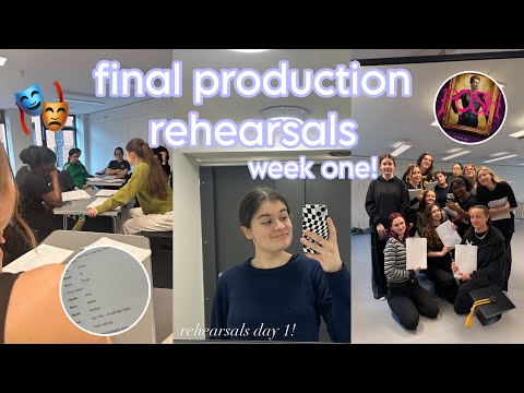 rehearsals week one vlogggg | industry prep