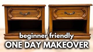 Beginner Friendly | Nightstands Get a ONE DAY MAKEOVER with Beyond Paint! by Katie Scott SALVAGED by k. scott 20,868 views 4 days ago 13 minutes, 35 seconds