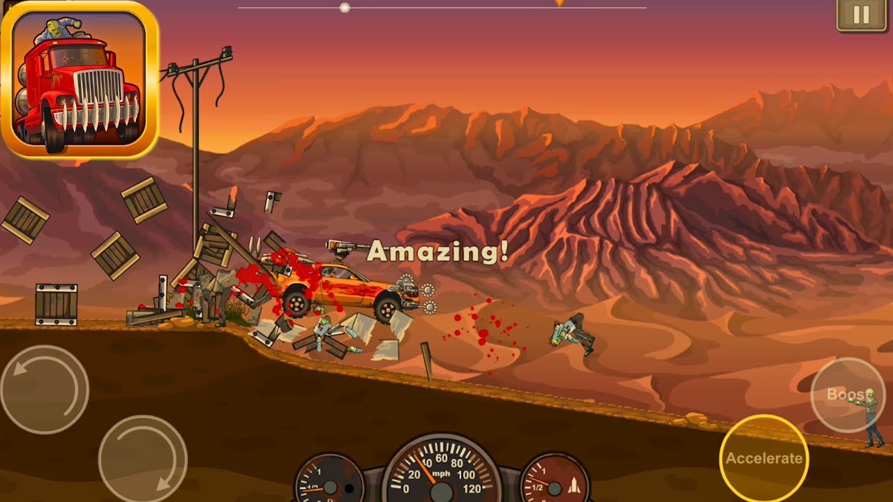 Earn to Die hacked mod apk Gameplay Android,ios Desert Dash