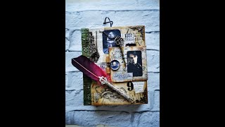 Dark Academia Lap Journal Flip Through