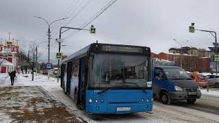 Автобус ЛиАЗ-5292.22 (2-2-2) остановка Микрорайон Аверьянова (Дмитров) 8.03.2022