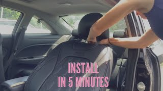 How to INSTALL Car Seat Cover in 5 Minutes | Coverado Car Seat Covers Review