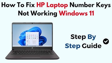 How To Fix HP Laptop Number Keys Not Working Windows 11