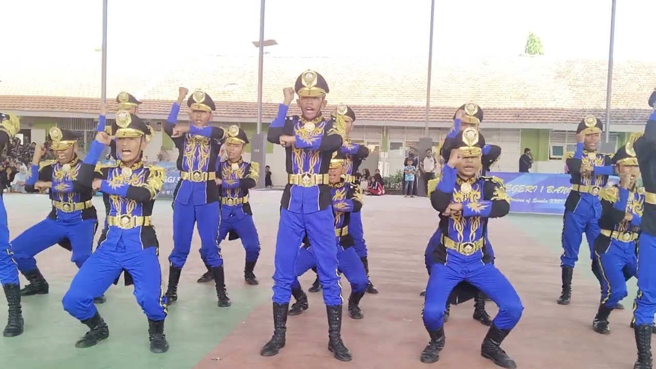 PENAMPILAN PASKIBRA SMPN 1 BANGSAL DI LKBB ANGKASA SMAN 1 BANGSAL 2024