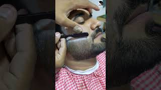 New Beard Style 2023 Sharp Beard  Razor Line-up QB barber#short #hair