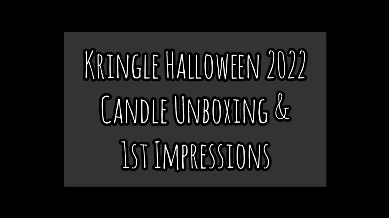 Kringle Halloween Candle Unboxing and 1st Impressions 2022 Nevermore