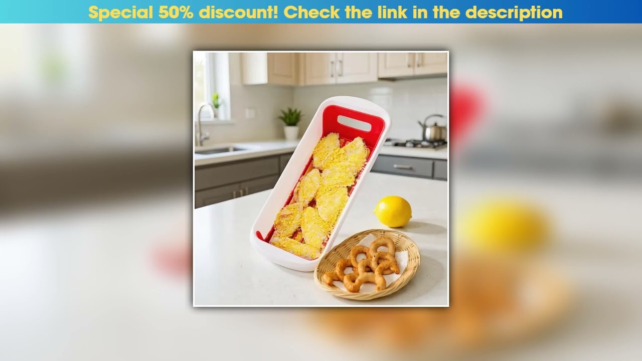 Slide Batter Fish Breader Shaker Bowl With Breading Shaker Tray With Lids Shaker For Frying Chicken