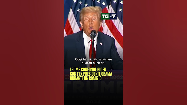 #Trump confonde #Biden con l'ex presidente #Obama durante un comizio