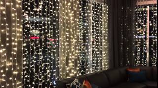 Southdale Place Interior Christmas Light Curtains | Edina, MN | Roof to Deck Decoration