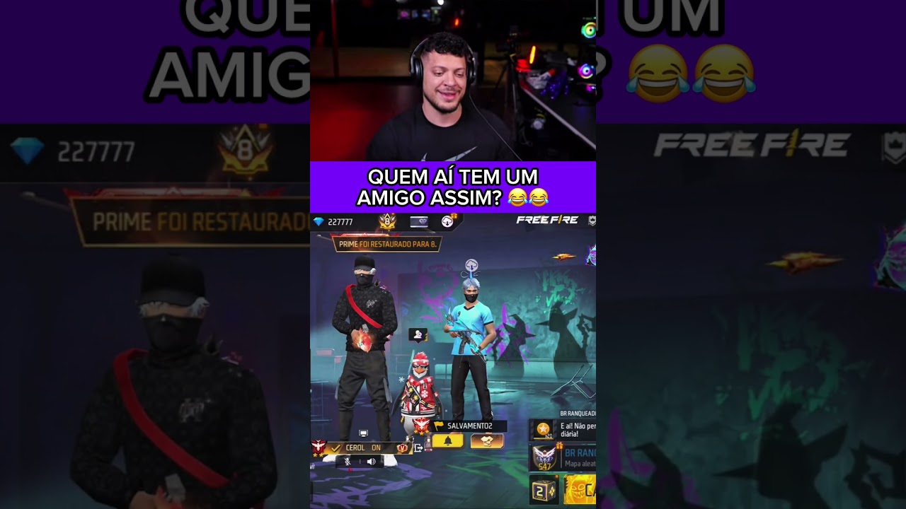 Quem tem um amigo assim no free fire? Kkkkkk - CEROL FREE FIRE