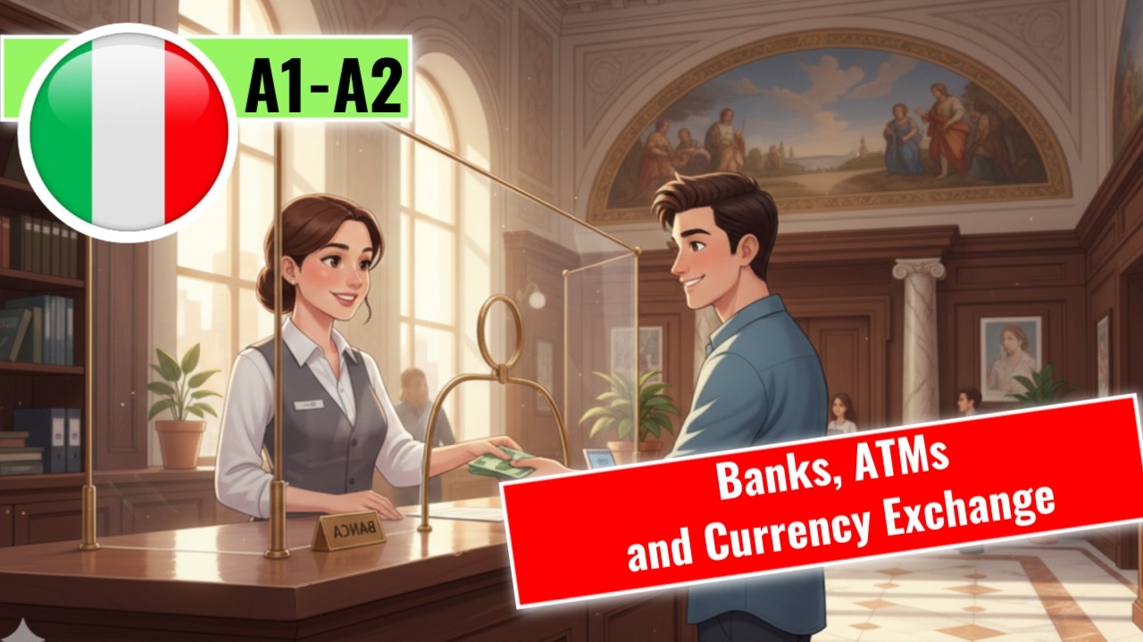 Как открыть банковский счет на итальянском языке. Банки, банкоматы и обмен валюты — это просто (A1-A